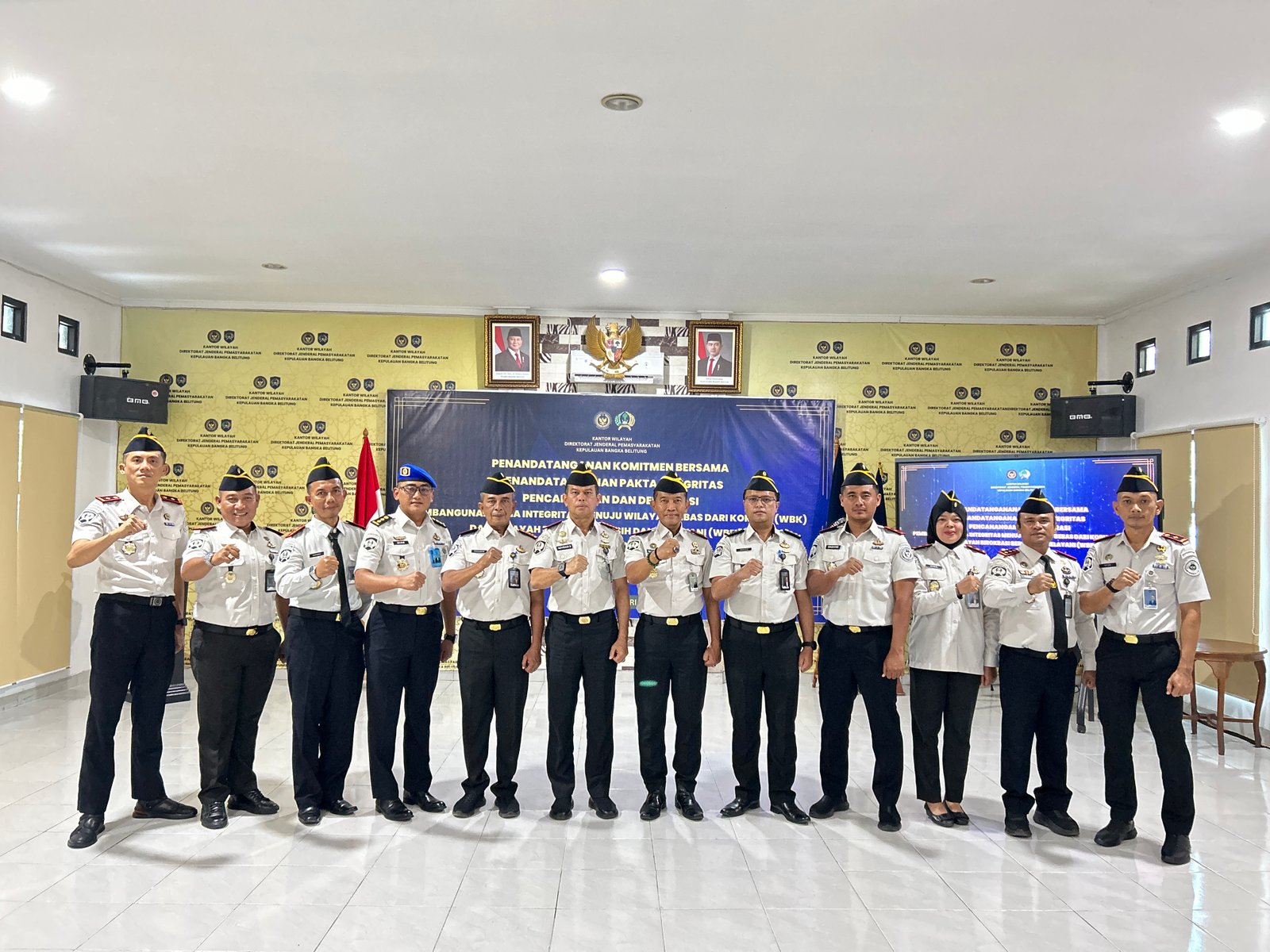 Deklarasi Pembangunan ZI, Kanwil Ditjenpas Babel Gelar Penandatanganan ...